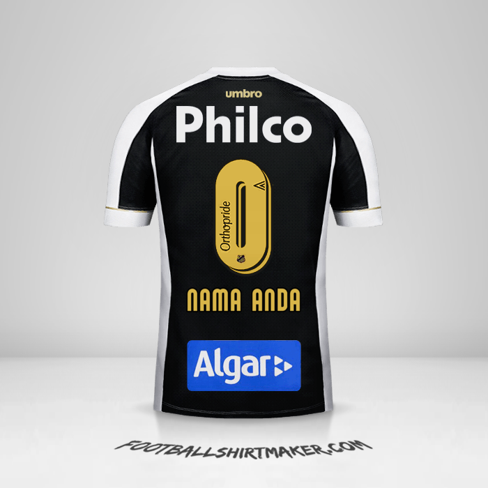 Jersey Santos FC 2018 II -  nama anda - 0