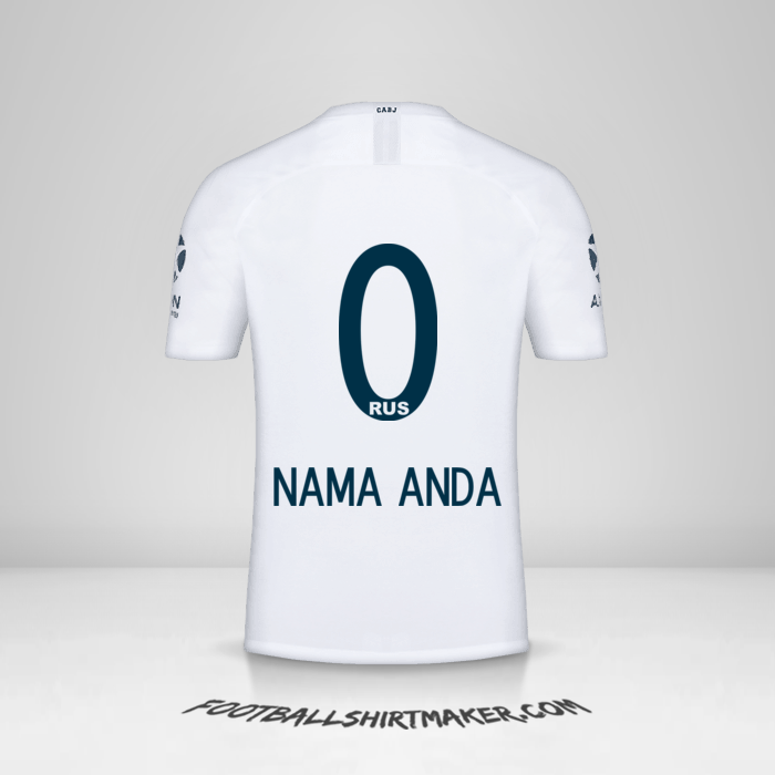 Jersey Boca Juniors 2018/19 II -  nama anda - 0