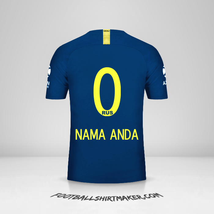 Jersey Boca Juniors 2018/19 -  nama anda - 0