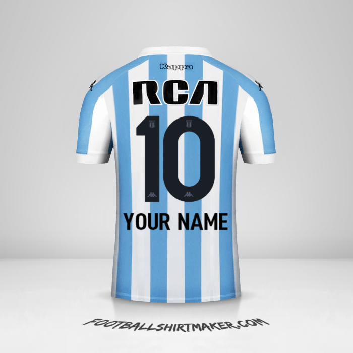 Racing Club 2018 shirt number 10 your name