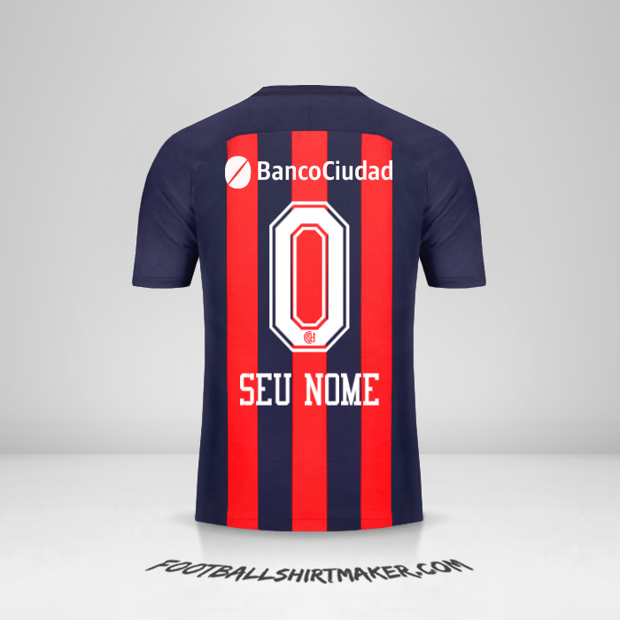 Camisa San Lorenzo 2018 -  seu nome - 0