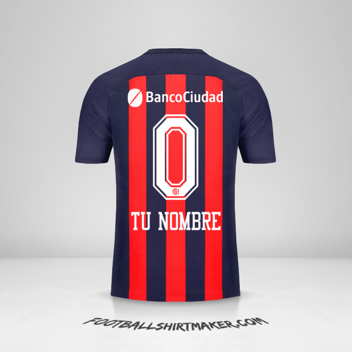 Camiseta San Lorenzo 2018 -  tu nombre - 0