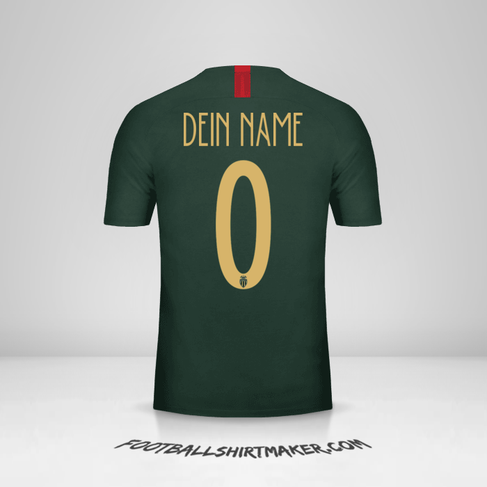 Trikot As Monaco 2018/19 Cup II -  dein name - 0