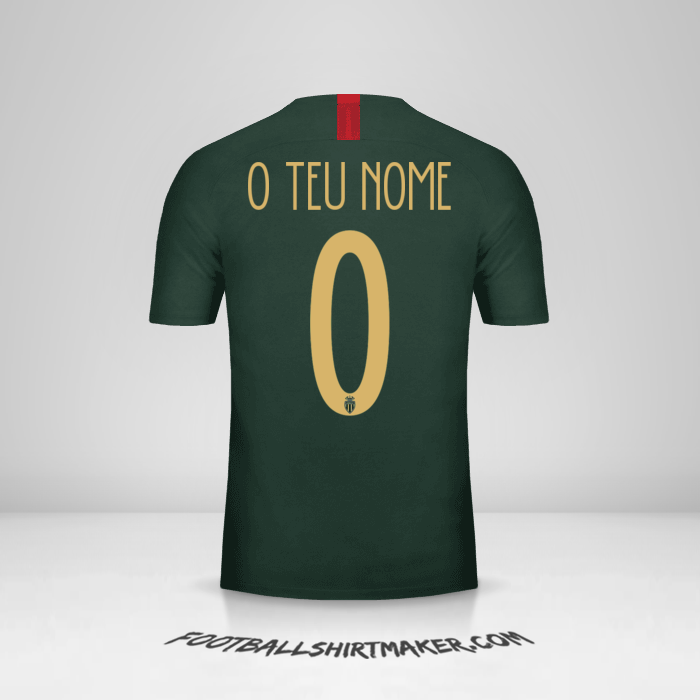 Camisola As Monaco 2018/19 Cup II -  o teu nome - 0