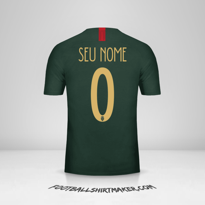 Camisa As Monaco 2018/19 Cup II -  seu nome - 0