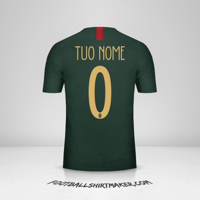 Maglia As Monaco 2018/19 Cup II -  tuo nome - 0