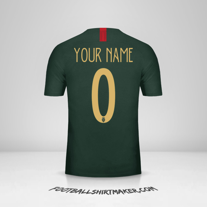 Jersey As Monaco 2018/19 Cup II -  your name - 0