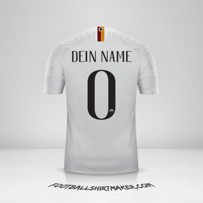 Trikot AS Roma 2018/19 II -  dein name - 0