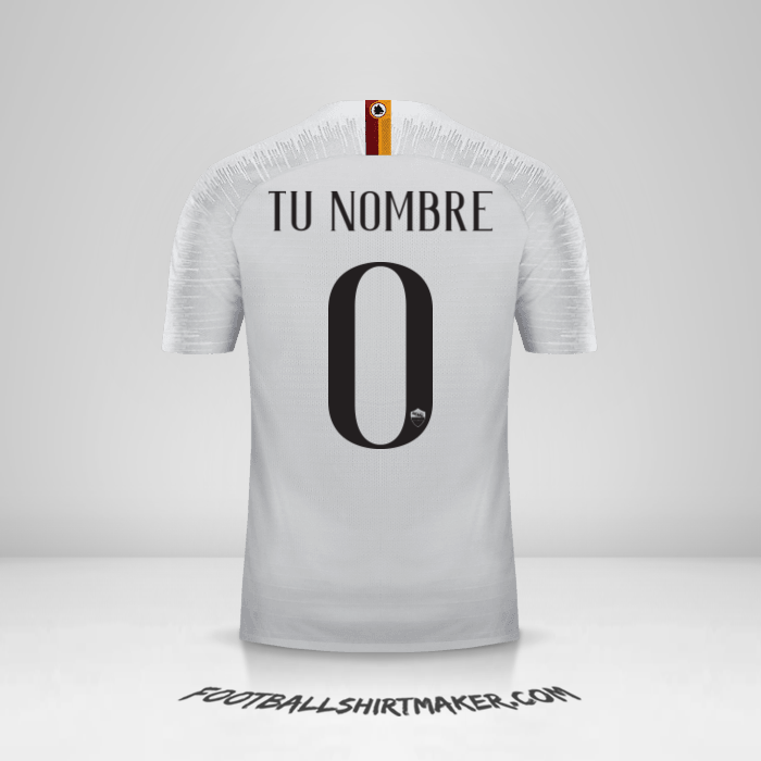 Camiseta AS Roma 2018/19 II -  tu nombre - 0