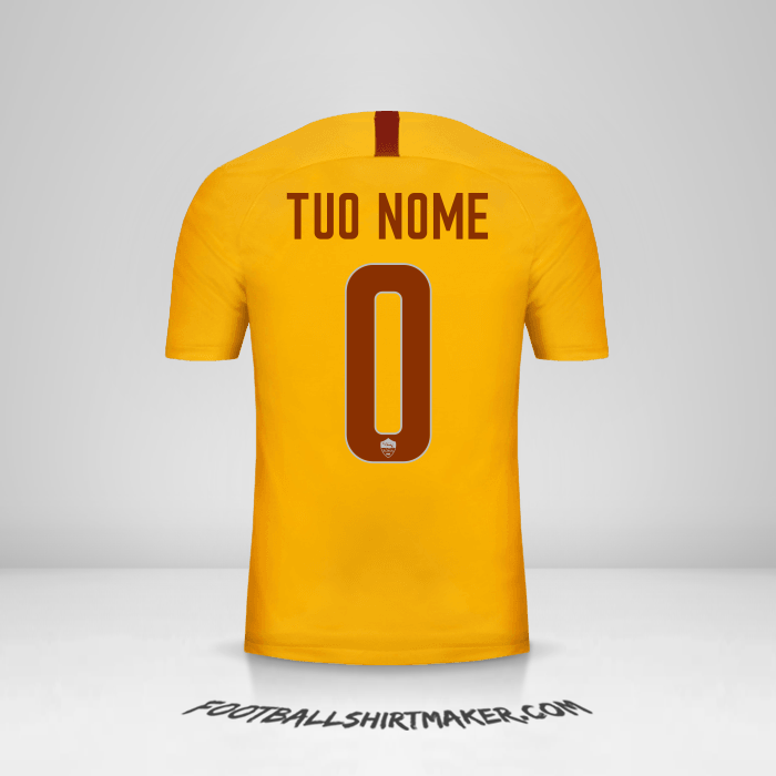 Maglia AS Roma 2018/19 III -  tuo nome - 0