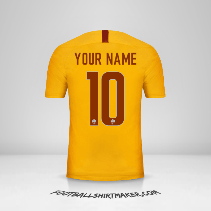 AS Roma 2018/19 III shirt number 10 your name