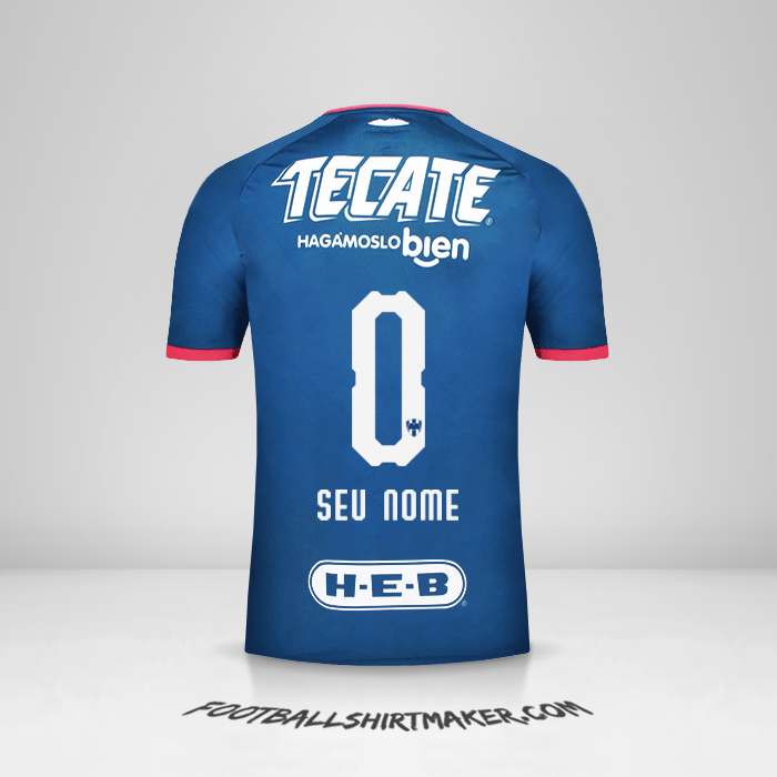 Camisa Monterrey 2018/19 II -  seu nome - 0