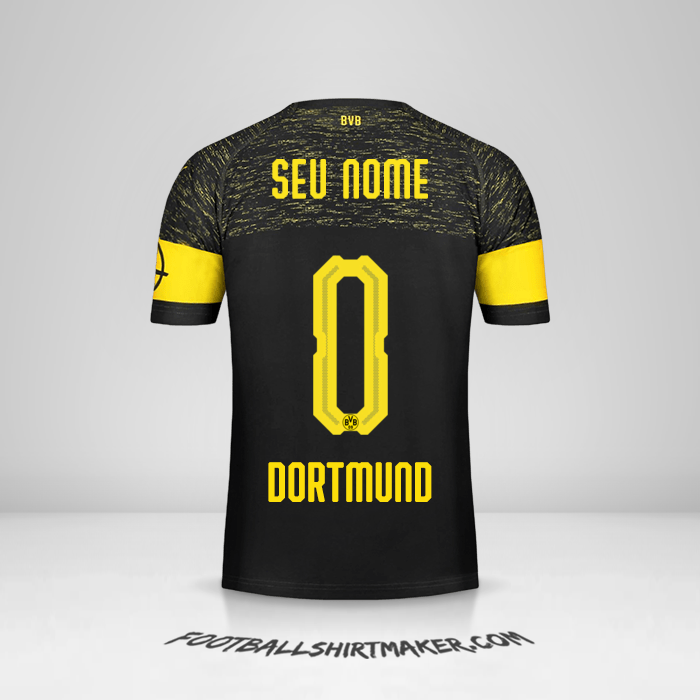 Camisa Borussia Dortmund 2018/19 II -  seu nome - 0