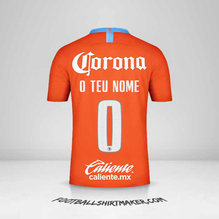 Camisola Club America 2018/19 III -  o teu nome - 0