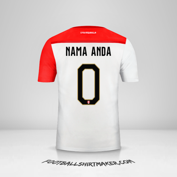 Jersey Peru 2018/19 -  nama anda - 0