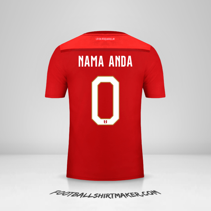 Jersey Peru 2018/19 II -  nama anda - 0