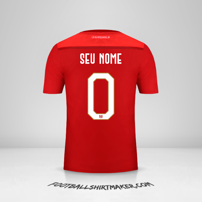 Camisa Peru 2018/19 II -  seu nome - 0