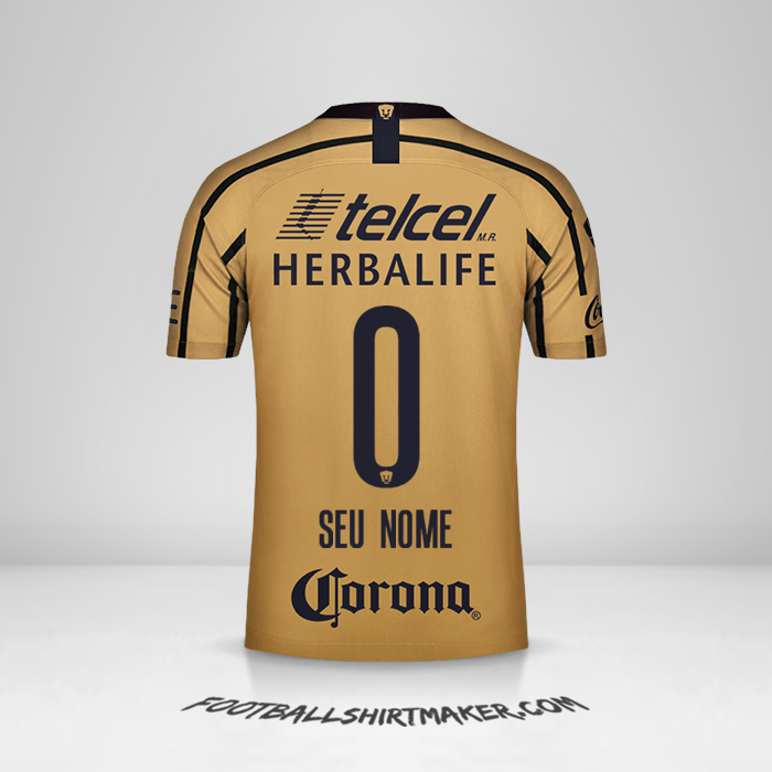 Camisa Pumas UNAM 2018/19 II -  seu nome - 0