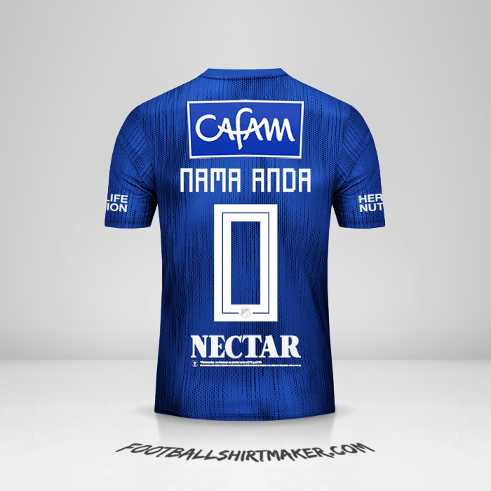 Jersey Millonarios FC 2019 -  nama anda - 0