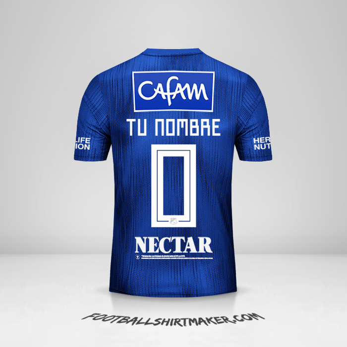 Jersey Millonarios FC 2019 -  tu nombre - 0