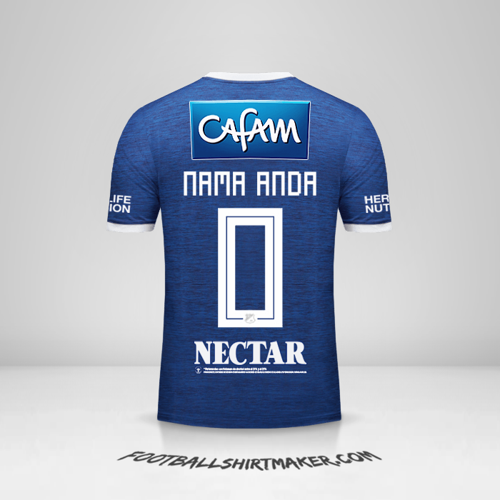 Jersey Millonarios FC 2018 -  nama anda - 0