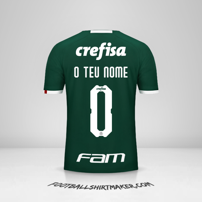 Camisola Palmeiras Libertadores 2019 -  o teu nome - 0