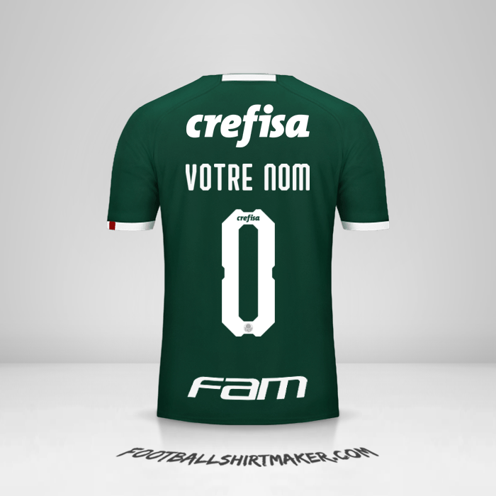 Maillot Palmeiras Libertadores 2019 -  votre nom - 0