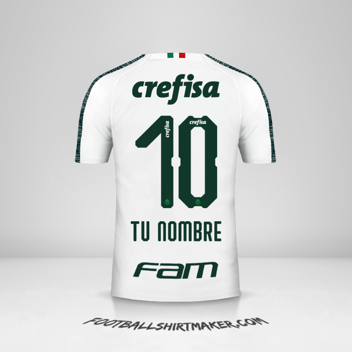 Jersey Palmeiras 2019 II número 10 tu nombre