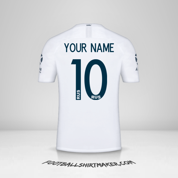 Boca Juniors Libertadores 2019 II jersey number 10 your name