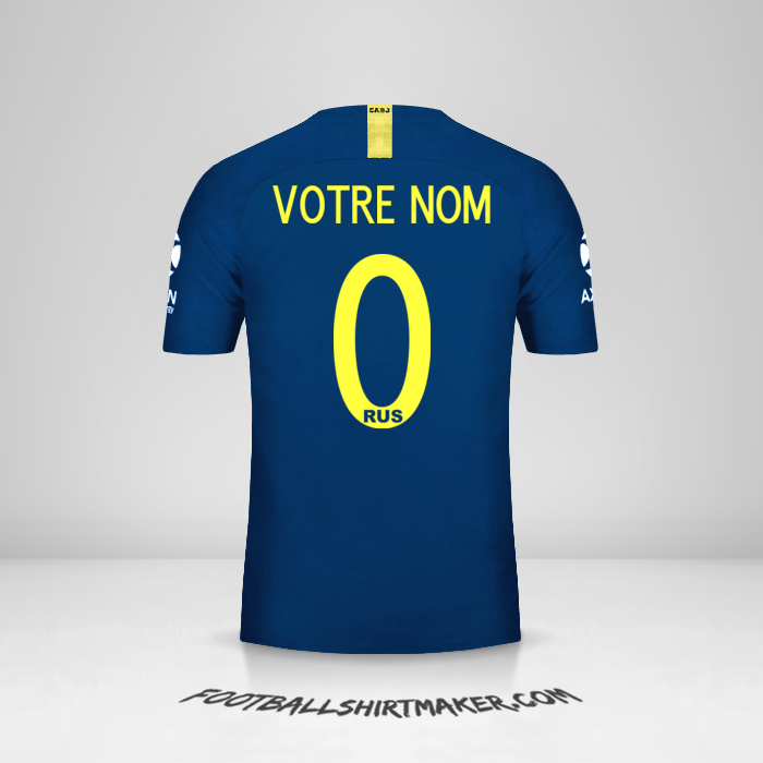 Maillot Boca Juniors Libertadores 2019 -  votre nom - 0