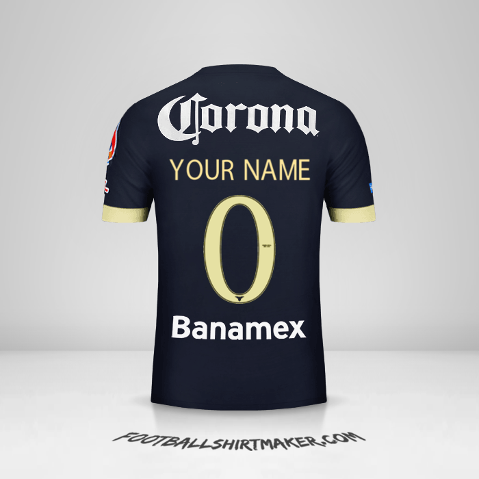 Club America 2014/15 II jersey number 0 your name