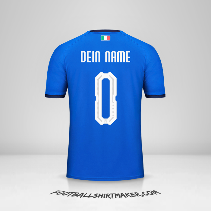 Trikot Italien 2018 -  dein name - 0