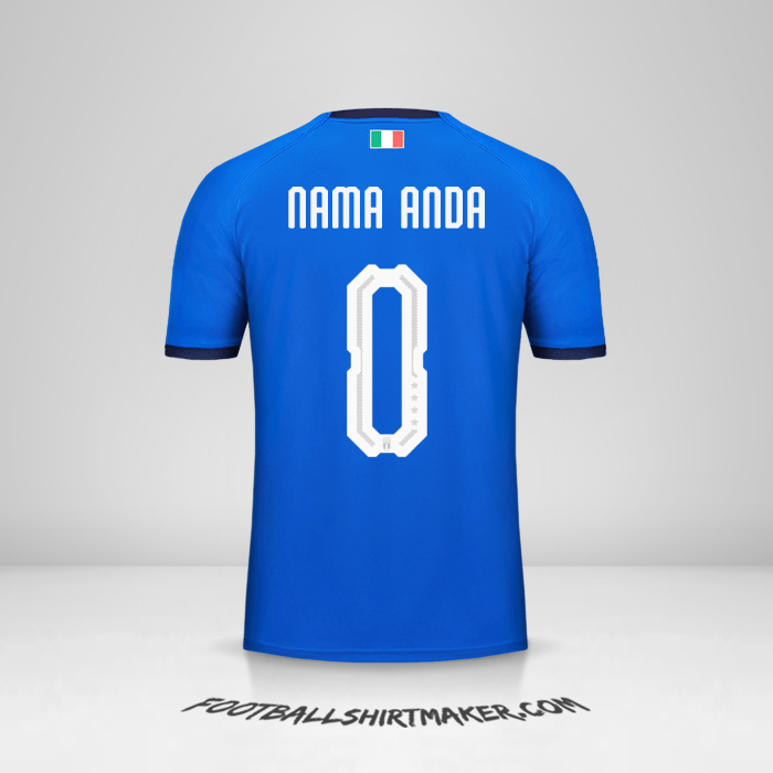 Jersey Italia 2018 -  nama anda - 0