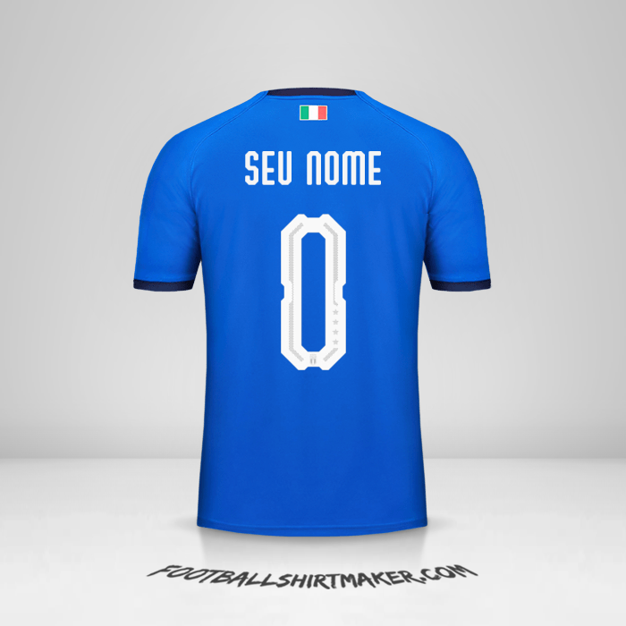 Camisa Itália 2018 -  seu nome - 0