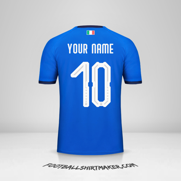 Italy 2018 shirt number 10 your name