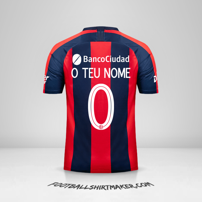 Camisola San Lorenzo Libertadores 2019 -  o teu nome - 0