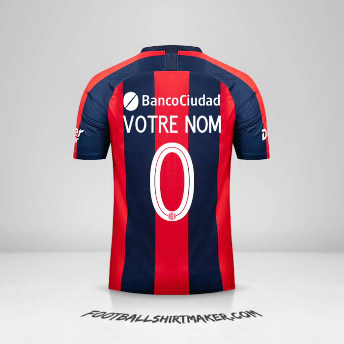 Maillot San Lorenzo Libertadores 2019 -  votre nom - 0