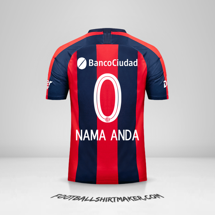 Jersey San Lorenzo 2019 -  nama anda - 0