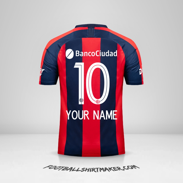 San Lorenzo 2019 jersey number 10 your name