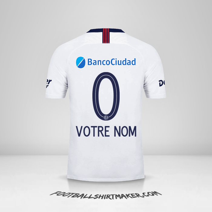 Maillot San Lorenzo 2019 II -  votre nom - 0