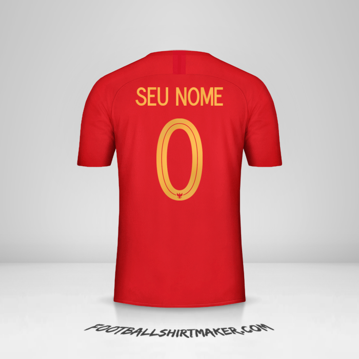 Camisa Indonésia 2018 -  seu nome - 0