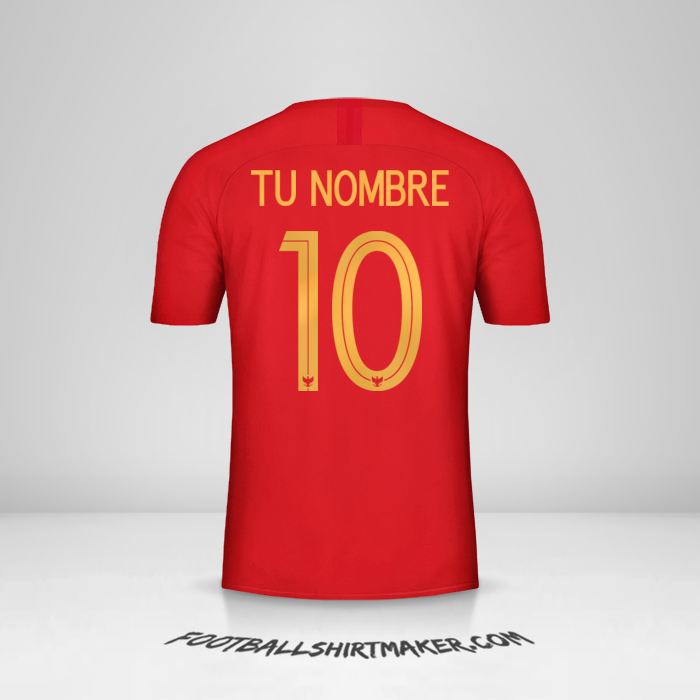 Jersey Indonesia 2018 número 10 tu nombre