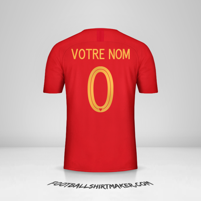 Maillot Indonésie 2018 -  votre nom - 0