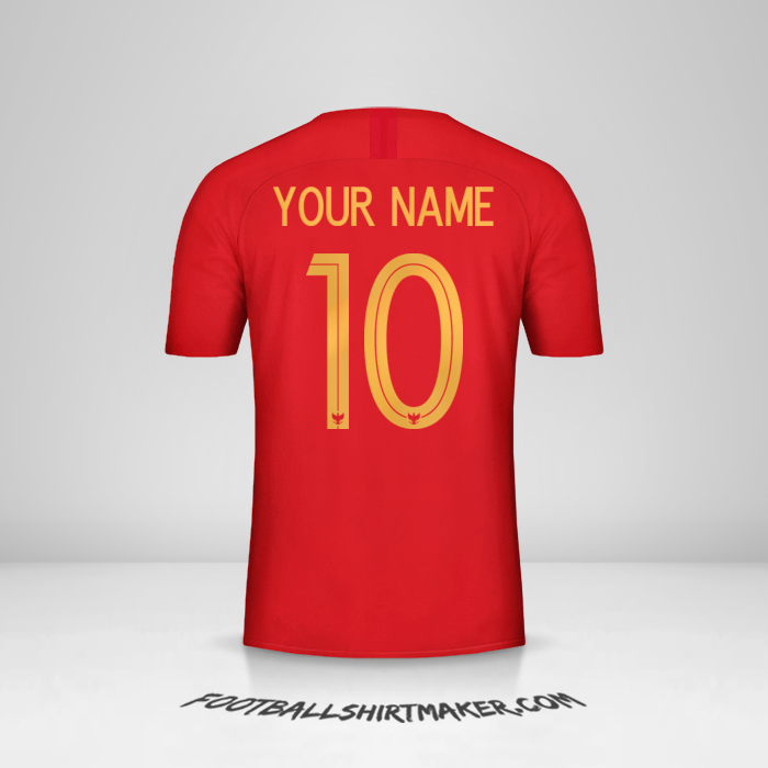 Indonesia 2018 shirt number 10 your name