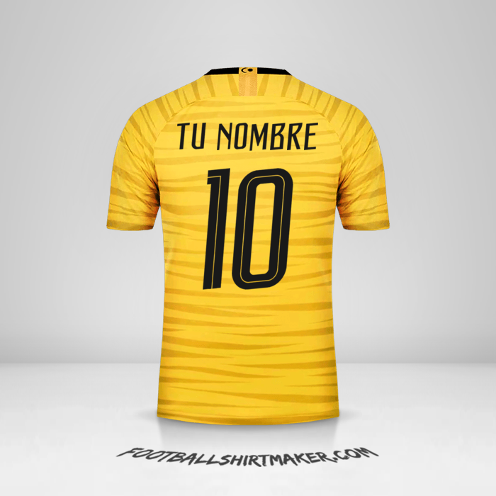 Camiseta Malasia 2018 número 10 tu nombre