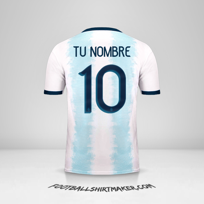 Jersey Argentina 2019/20 número 10 tu nombre