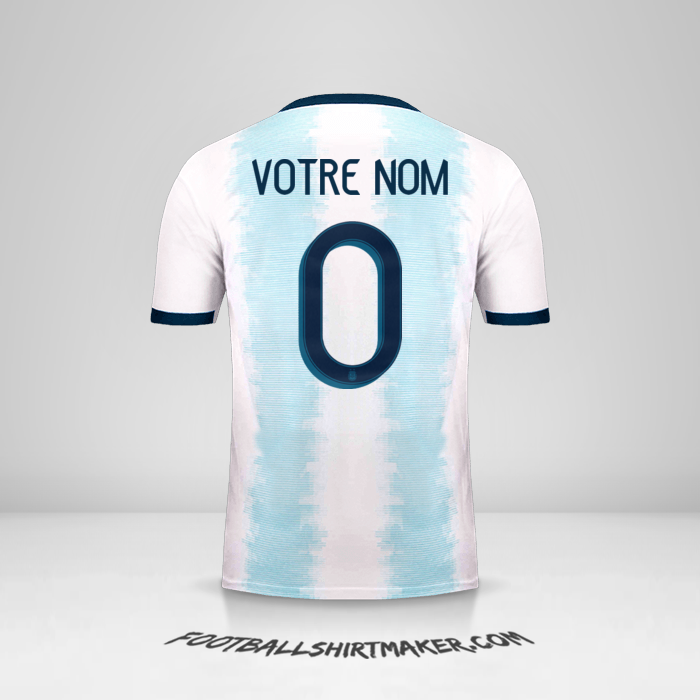 Maillot Argentine 2019/20 -  votre nom - 0