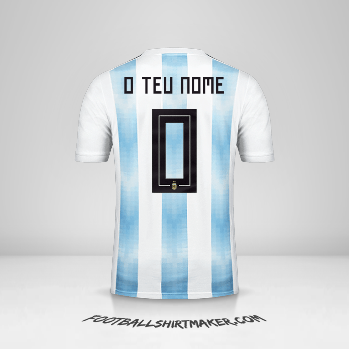 Camisola Argentina 2018 -  o teu nome - 0