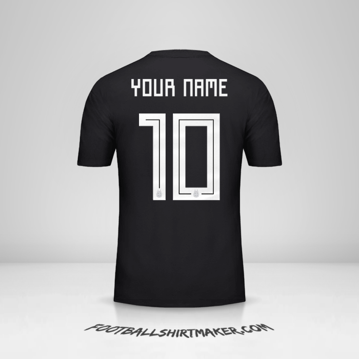 Argentina 2018 II jersey number 10 your name