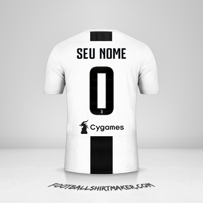 Camisa Juventus FC 2018/19 -  seu nome - 0